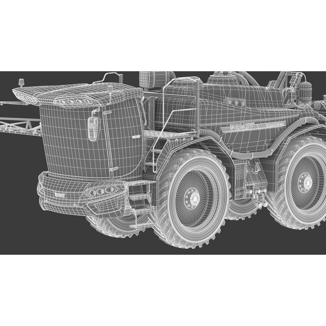Fendt Rogator 600 Crop Protection Sprayers 3D Model – High Poly Game-Ready, FBX, OBJ - View 39