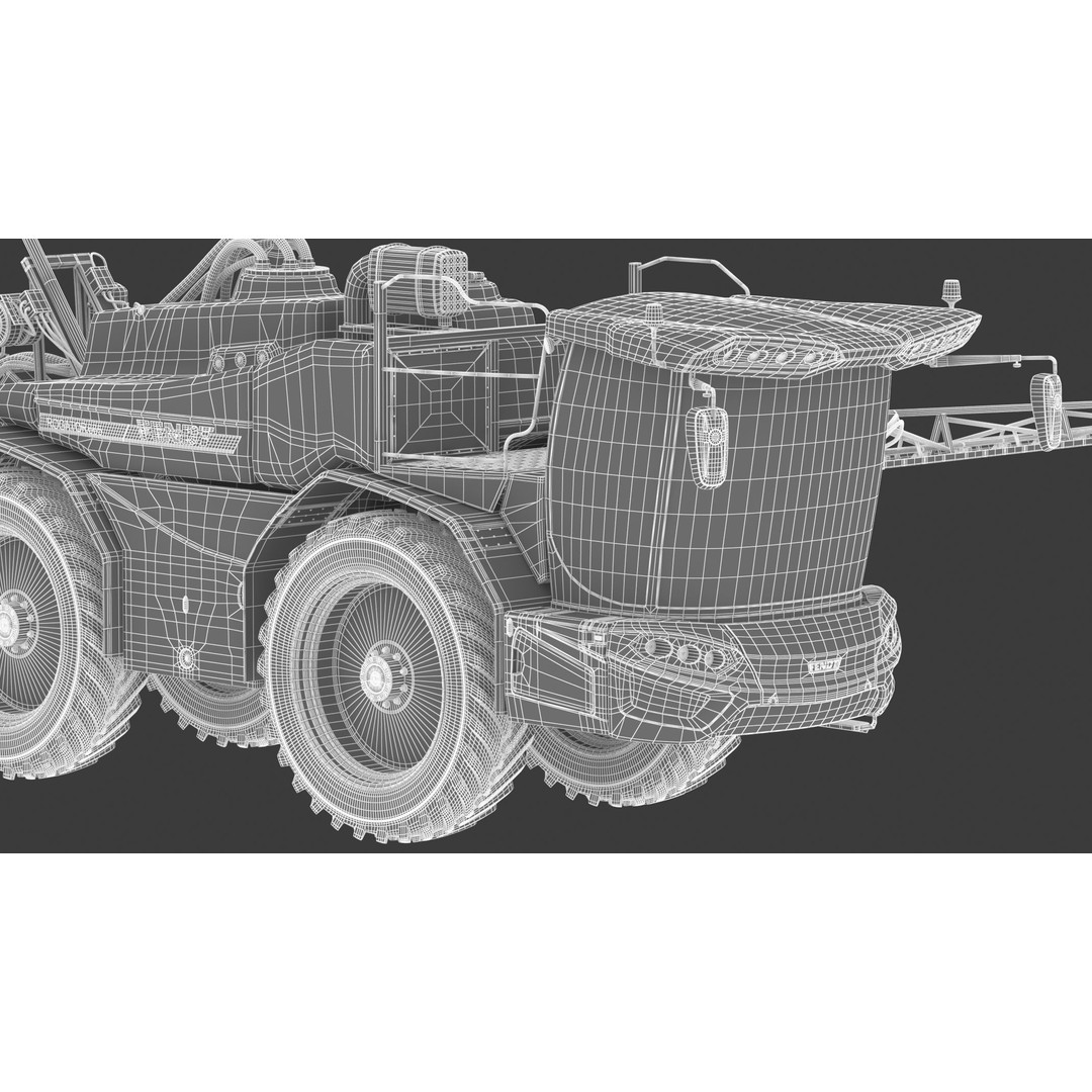 Fendt Rogator 600 Crop Protection Sprayers 3D Model – High Poly Game-Ready, FBX, OBJ - View 41