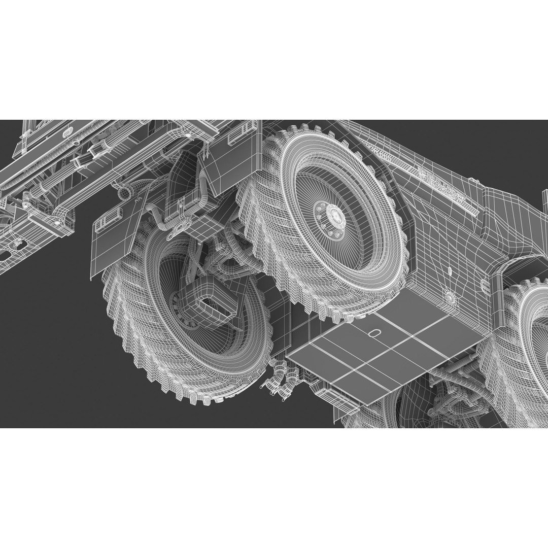 Fendt Rogator 600 Crop Protection Sprayers 3D Model – High Poly Game-Ready, FBX, OBJ - View 43