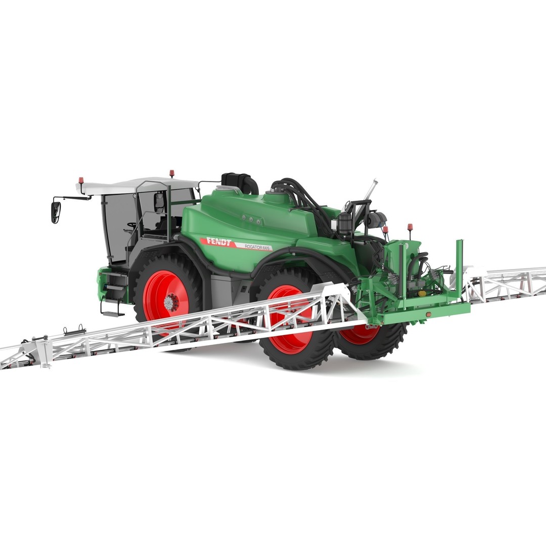Fendt Rogator 600 Crop Protection Sprayers 3D Model – High Poly Game-Ready, FBX, OBJ - View 5