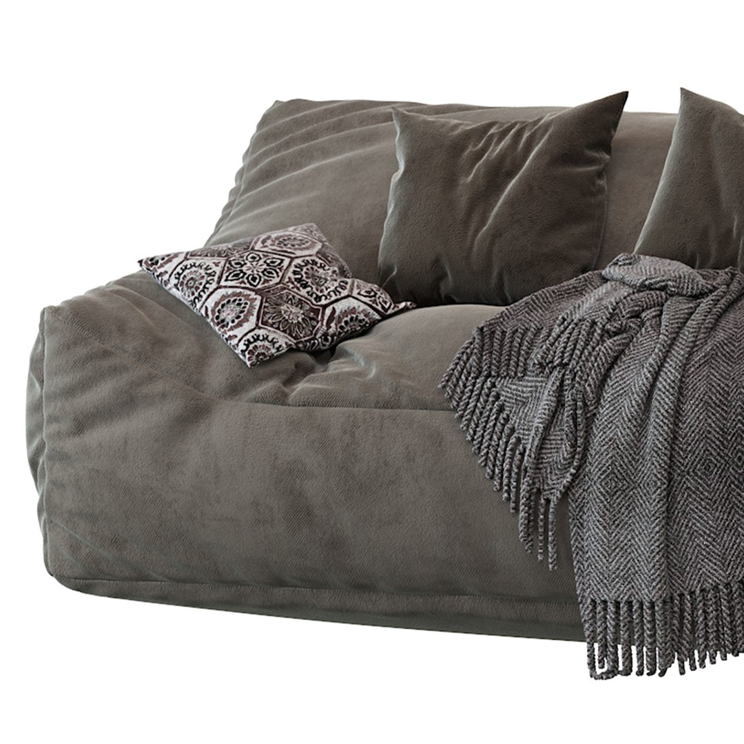Big Joe Lux Large Bean Sofa 3D Model – Stain Resistant Furniture, FBX - View 10