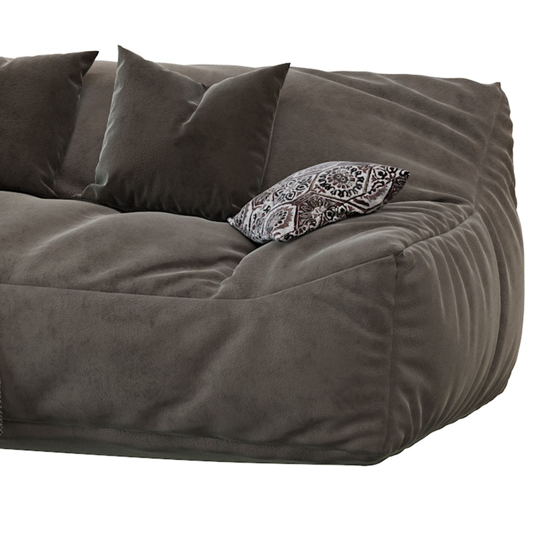 Big Joe Lux Large Bean Sofa 3D Model – Stain Resistant Furniture, FBX - View 11