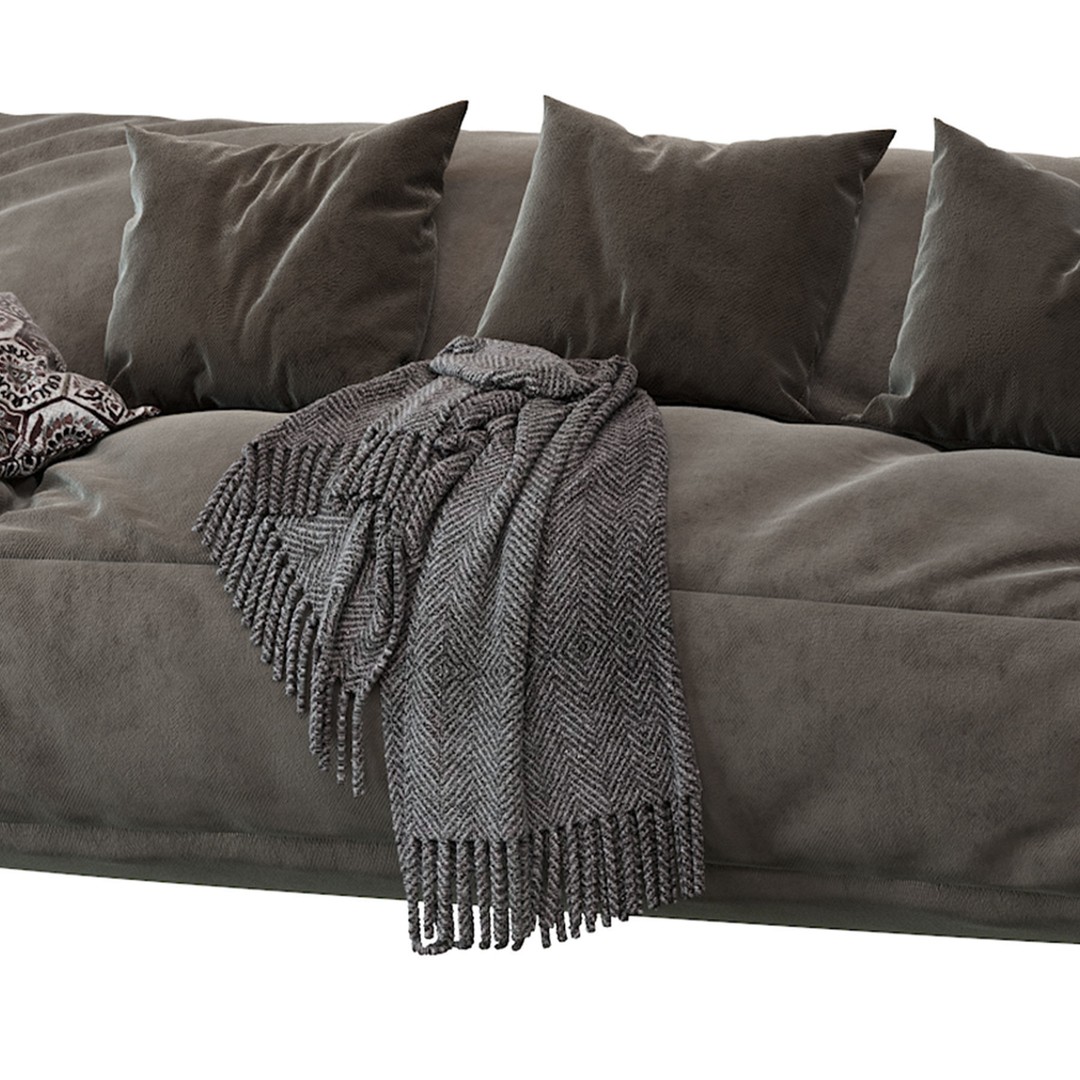 Big Joe Lux Large Bean Sofa 3D Model – Stain Resistant Furniture, FBX - View 12