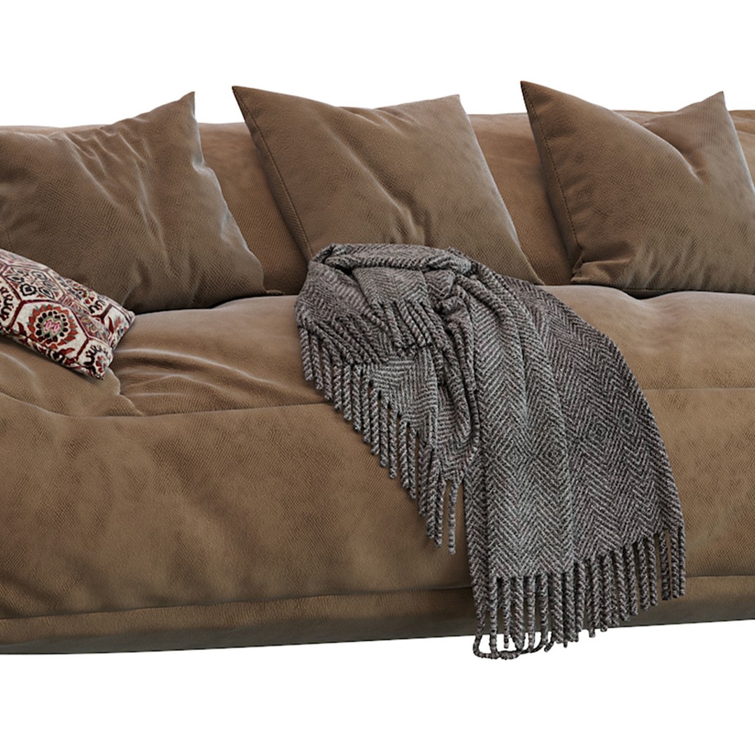 Big Joe Lux Large Bean Sofa 3D Model – Stain Resistant Furniture, FBX - View 13