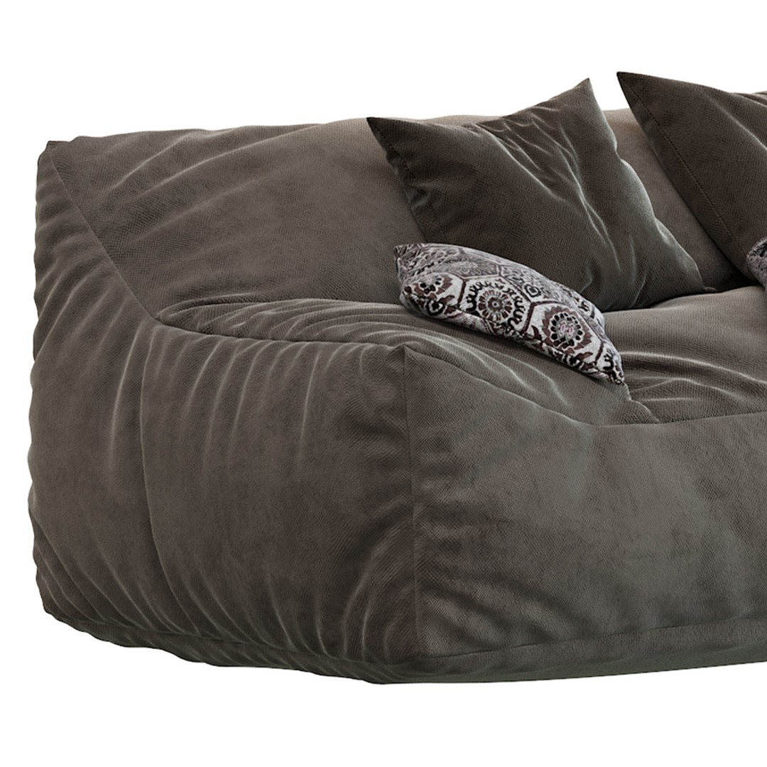 Big Joe Lux Large Bean Sofa 3D Model – Stain Resistant Furniture, FBX - View 17