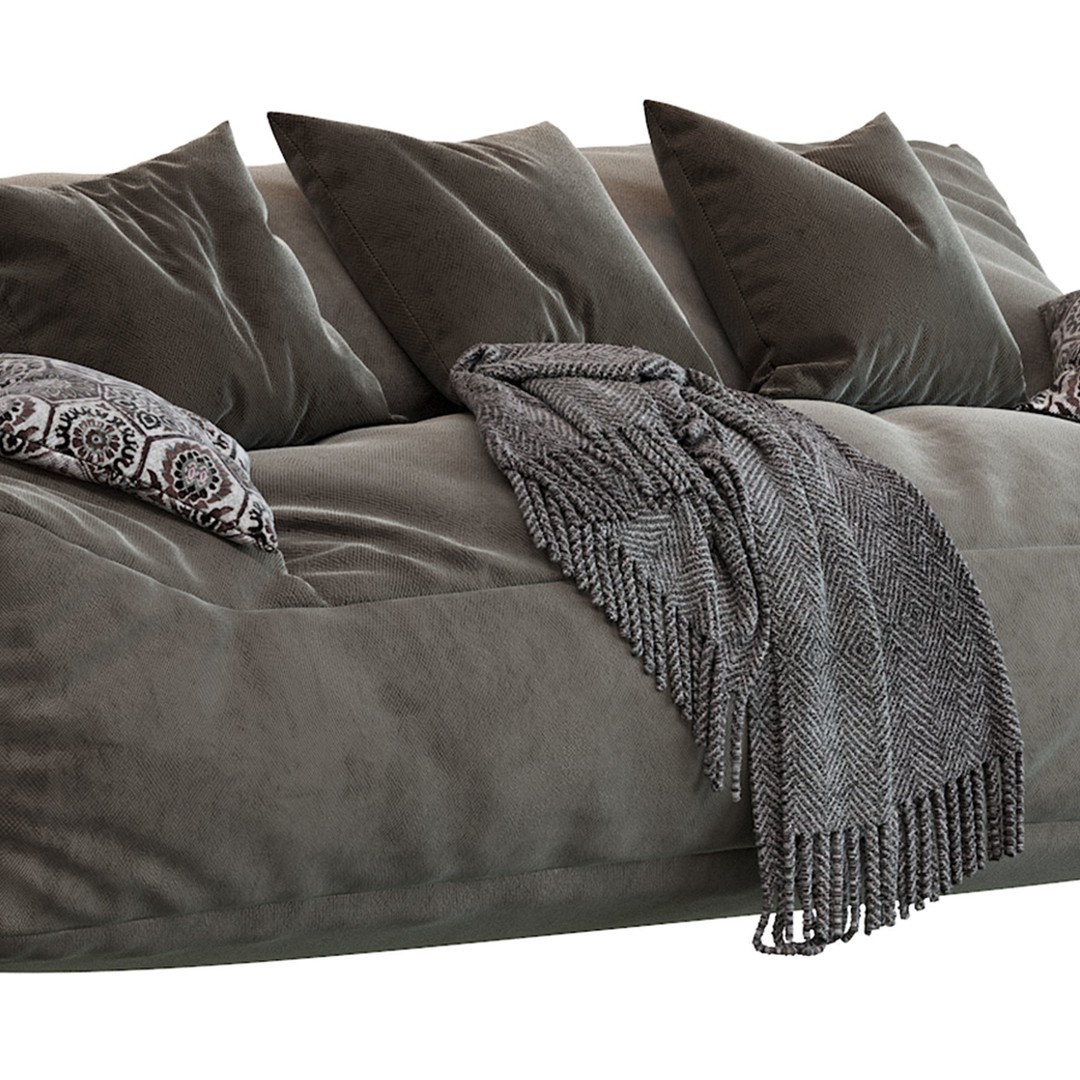 Big Joe Lux Large Bean Sofa 3D Model – Stain Resistant Furniture, FBX - View 18