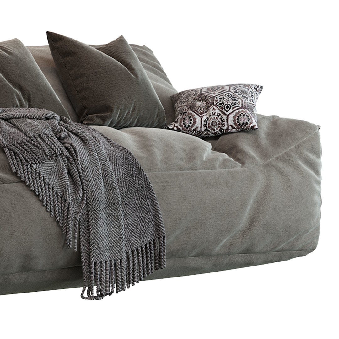 Big Joe Lux Large Bean Sofa 3D Model – Stain Resistant Furniture, FBX - View 20