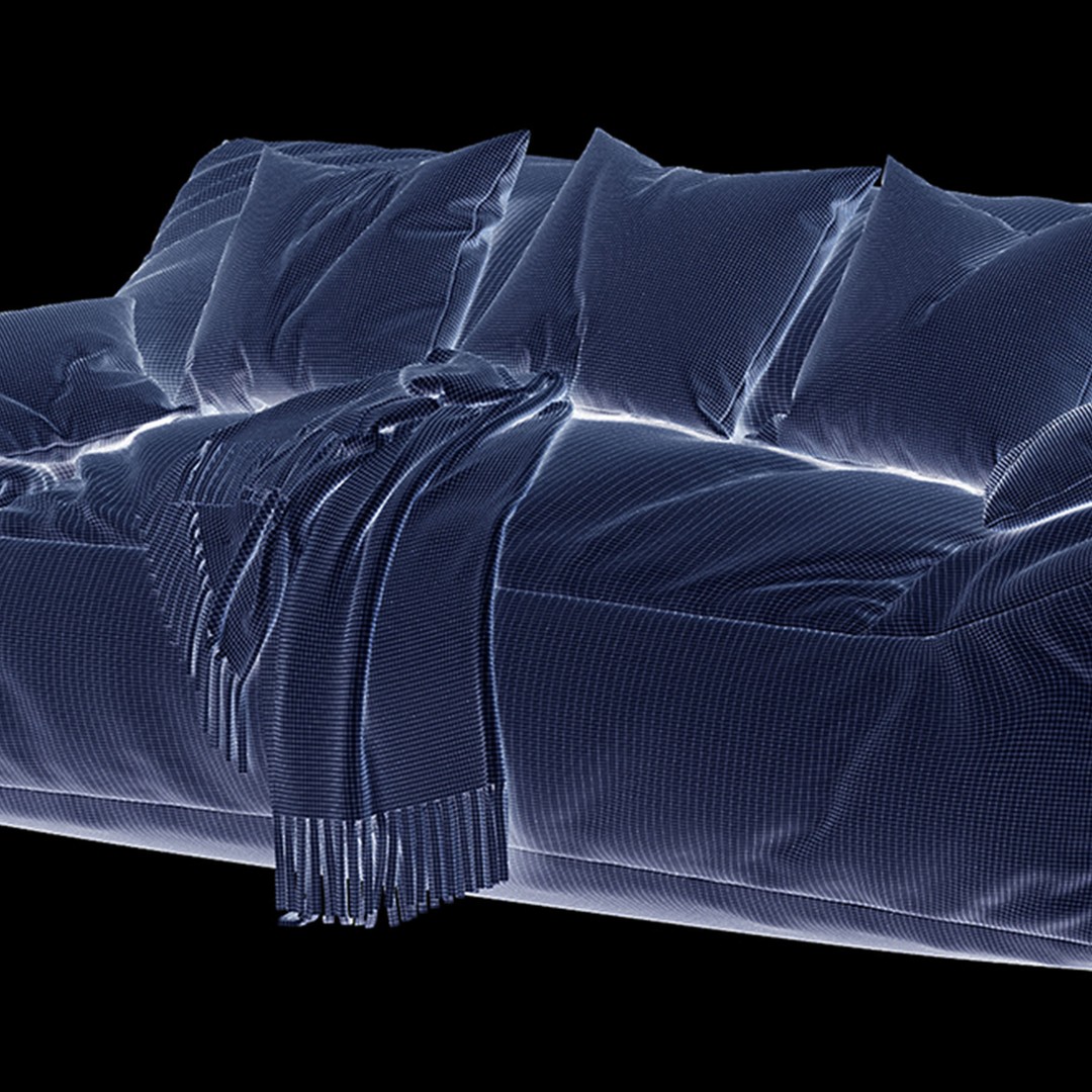 Big Joe Lux Large Bean Sofa 3D Model – Stain Resistant Furniture, FBX - View 24