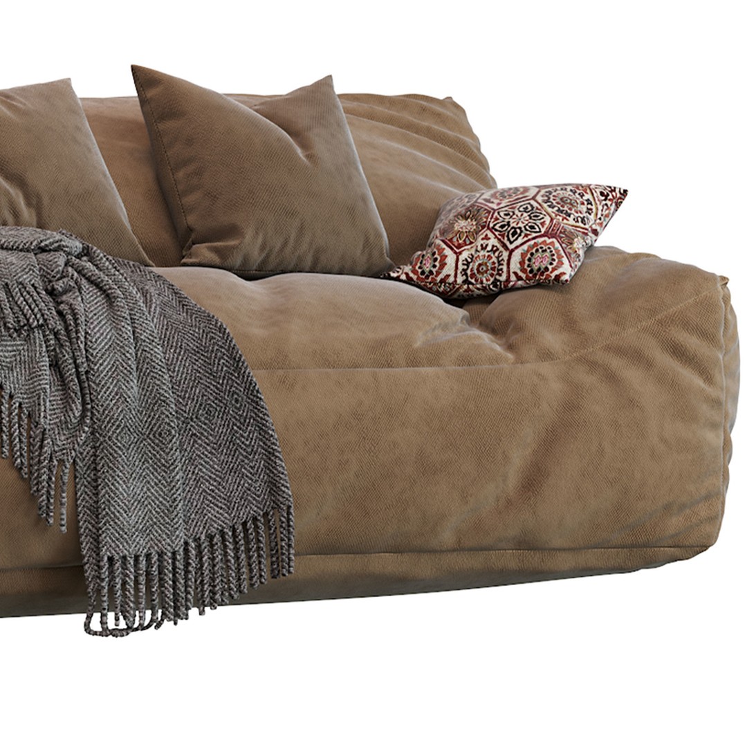 Big Joe Lux Large Bean Sofa 3D Model – Stain Resistant Furniture, FBX - View 9