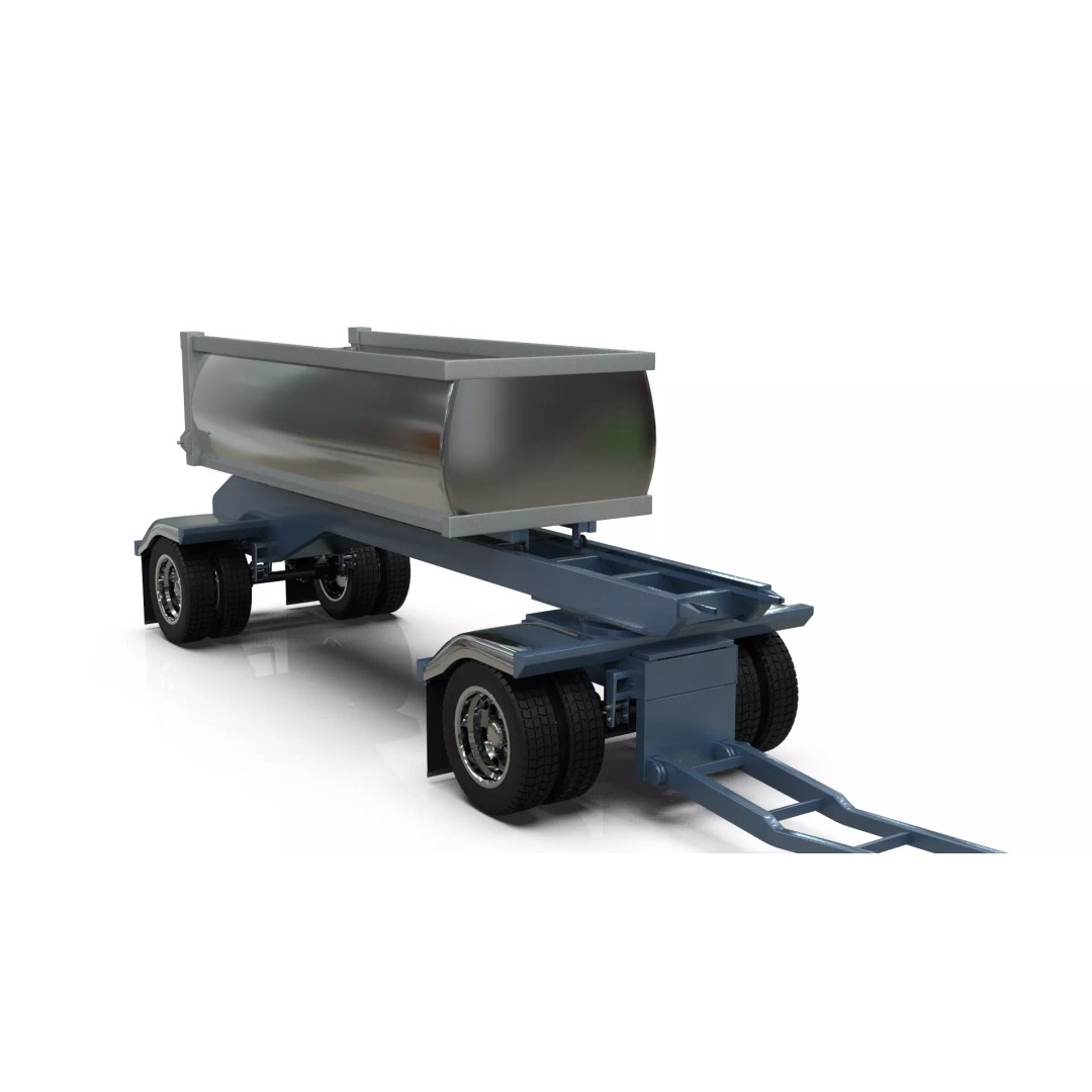 1967 Peterbilt 351 LW Dump Truck 3D Model – Classic Vehicle Asset, Blender - View 16