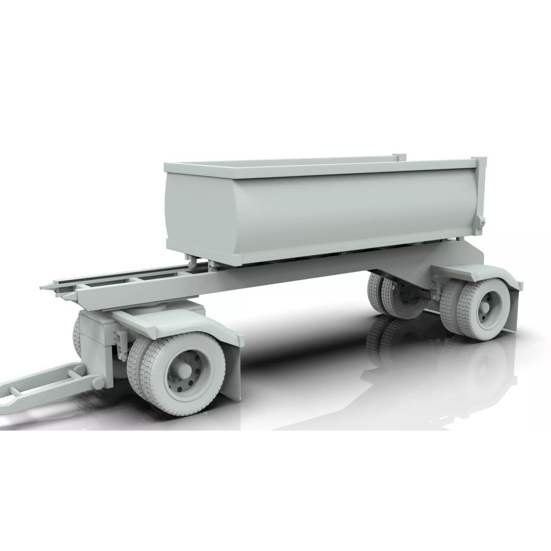 1967 Peterbilt 351 LW Dump Truck 3D Model – Classic Vehicle Asset, Blender - View 26
