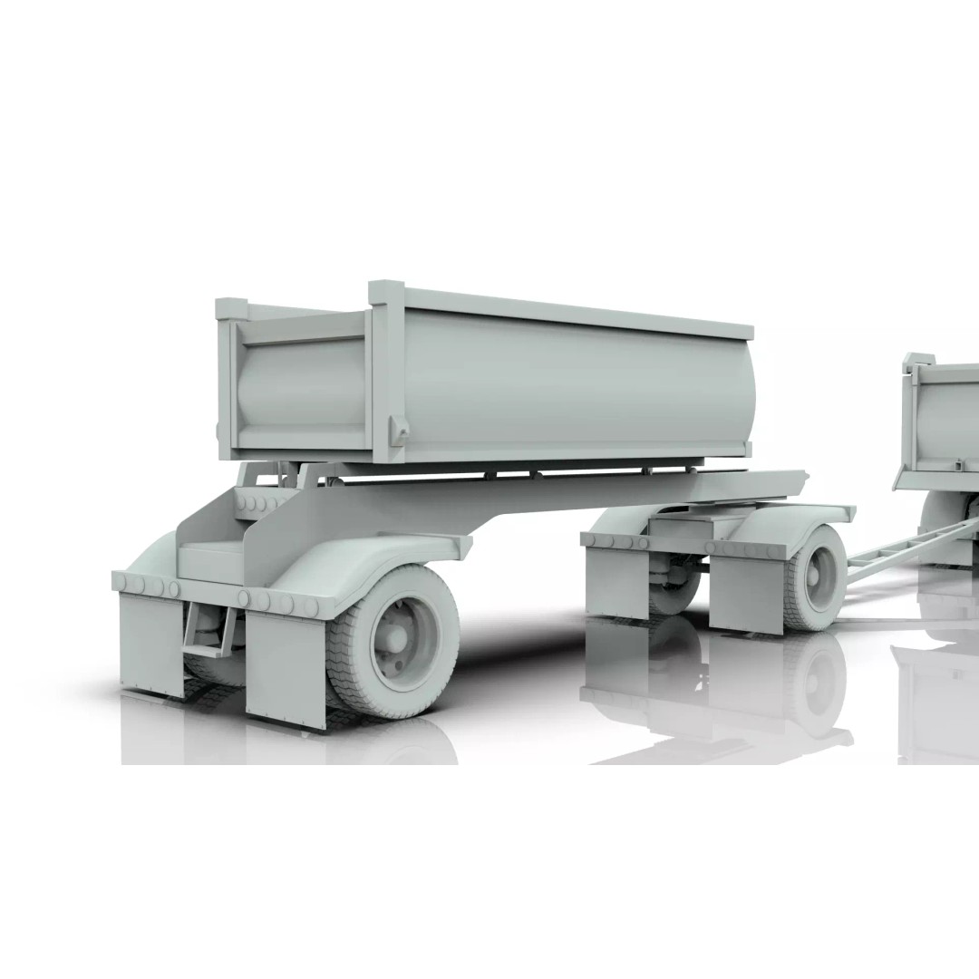 1967 Peterbilt 351 LW Dump Truck 3D Model – Classic Vehicle Asset, Blender - View 27