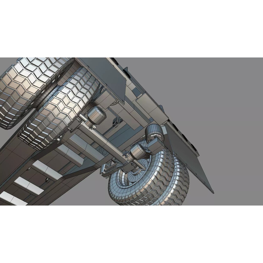 1967 Peterbilt 351 LW Dump Truck 3D Model – Classic Vehicle Asset, Blender - View 38