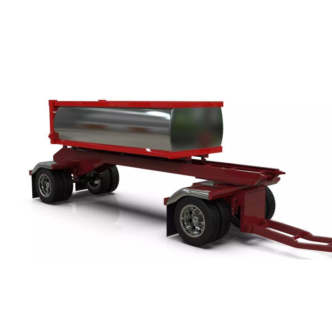 1967 Peterbilt 351 LW Dump Truck 3D Model – Classic Vehicle Asset, Blender - View 8