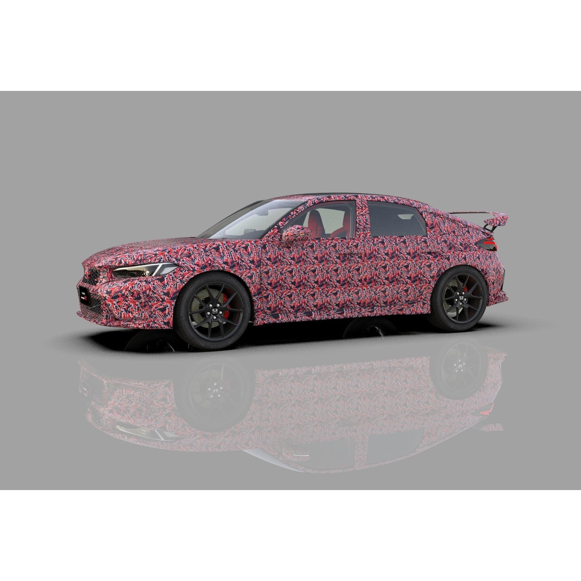 Honda Civic Type R 2022 - High-Poly 3D Model - View 21
