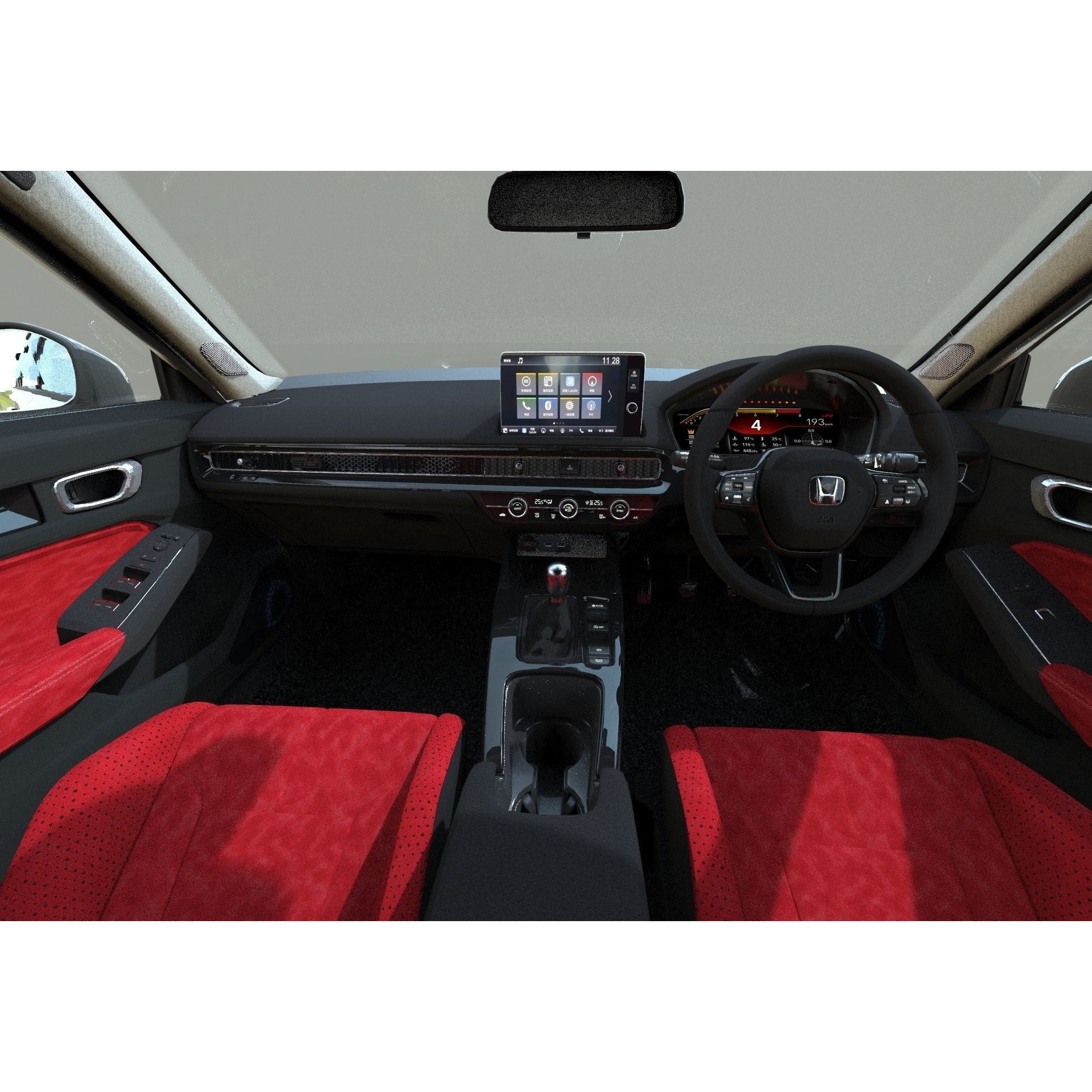 Honda Civic Type R 2022 - High-Poly 3D Model - View 27