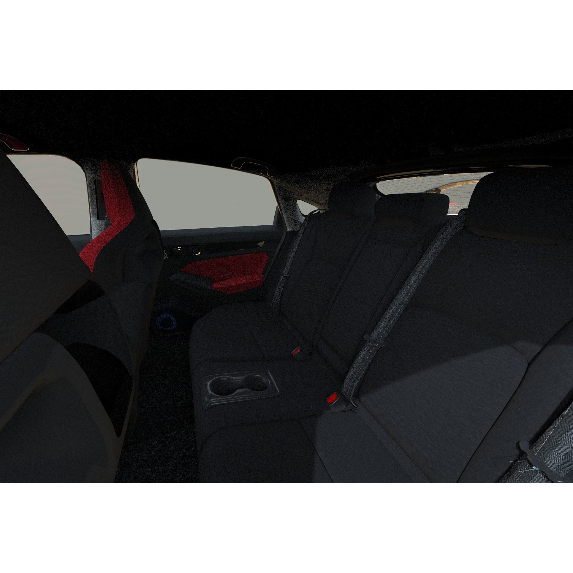 Honda Civic Type R 2022 - High-Poly 3D Model - View 29