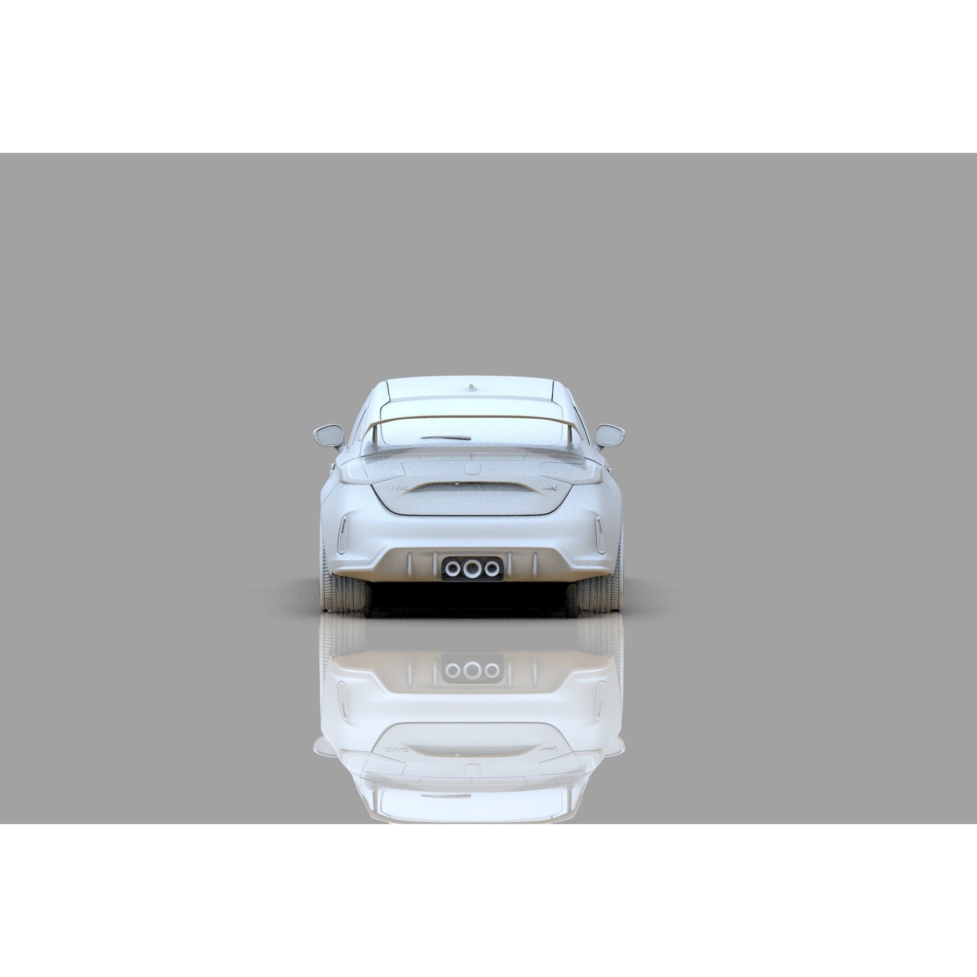 Honda Civic Type R 2022 - High-Poly 3D Model - View 33