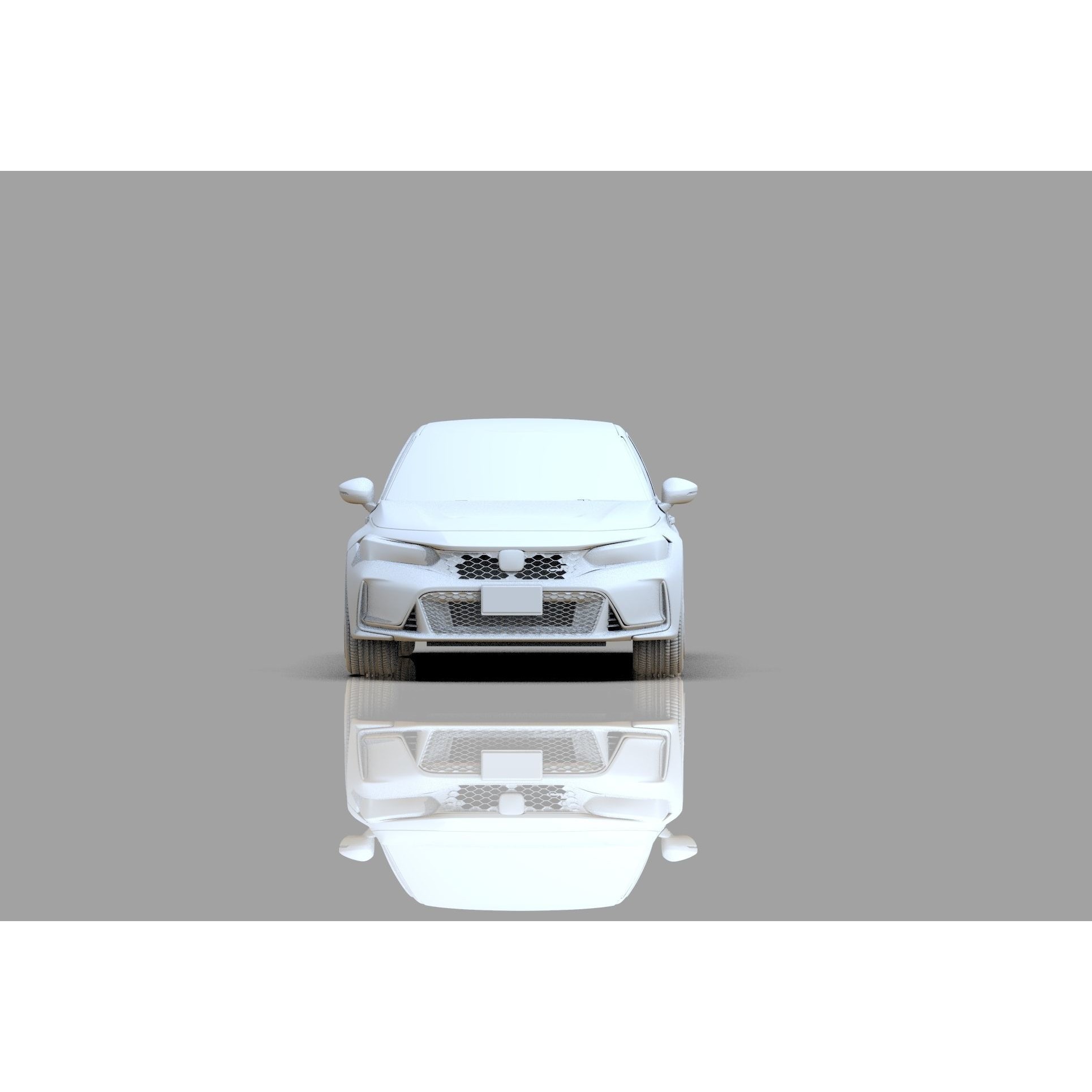 Honda Civic Type R 2022 - High-Poly 3D Model - View 34