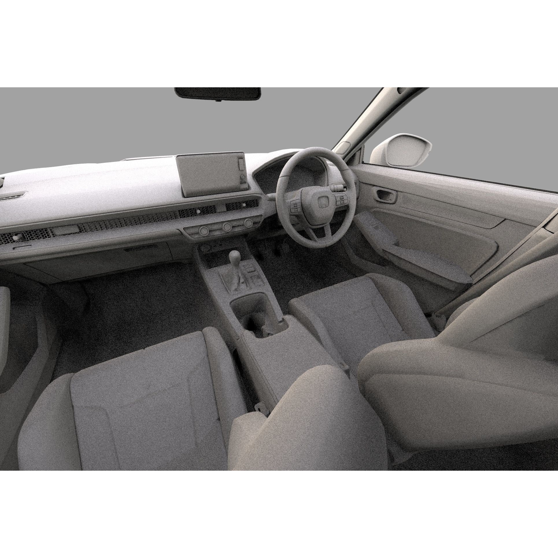Honda Civic Type R 2022 - High-Poly 3D Model - View 42