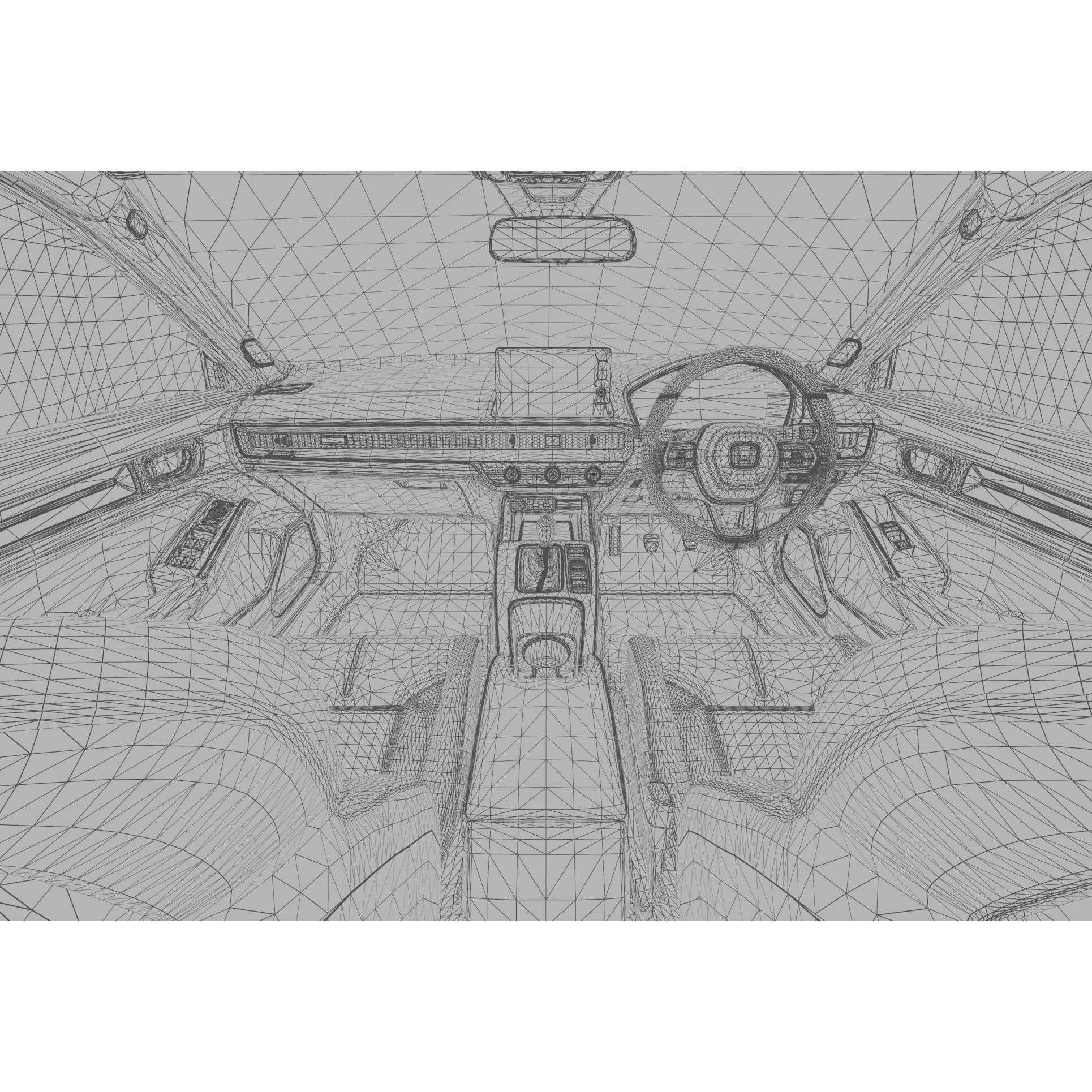 Honda Civic Type R 2022 - High-Poly 3D Model - View 55