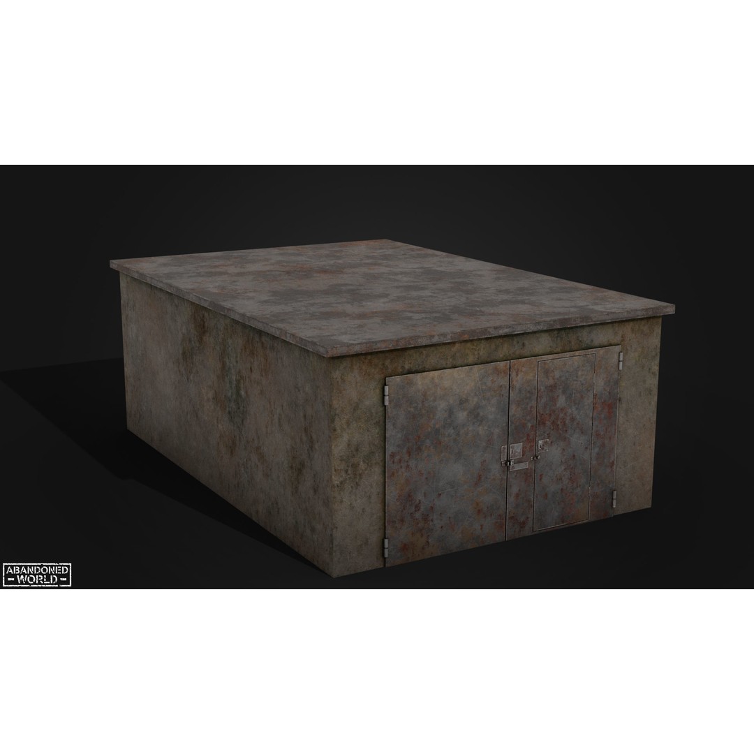 Garages 3D Model – Low Poly Urban Asset, FBX, PBR Textures - View 14