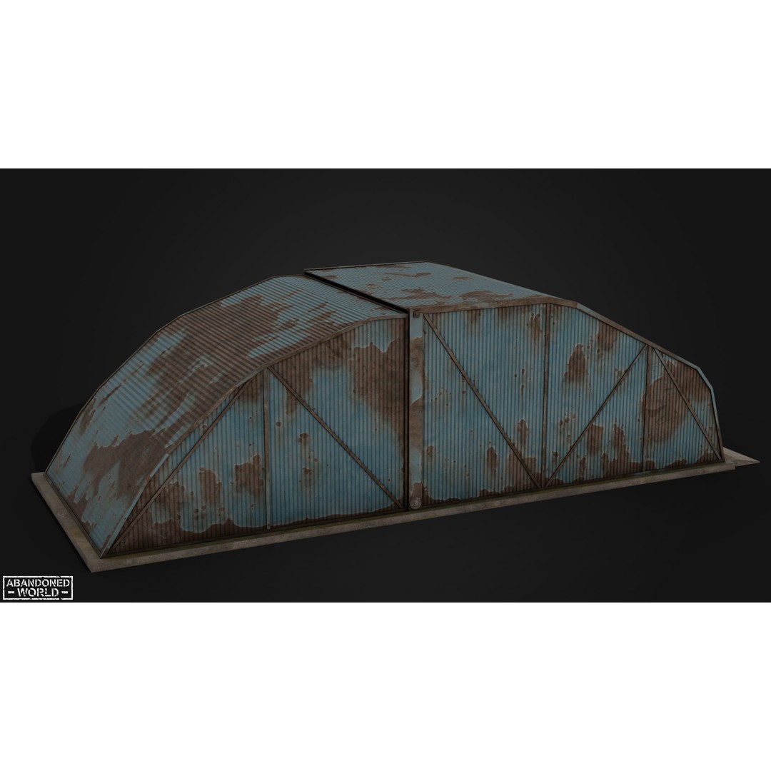 Garages 3D Model – Low Poly Urban Asset, FBX, PBR Textures - View 15
