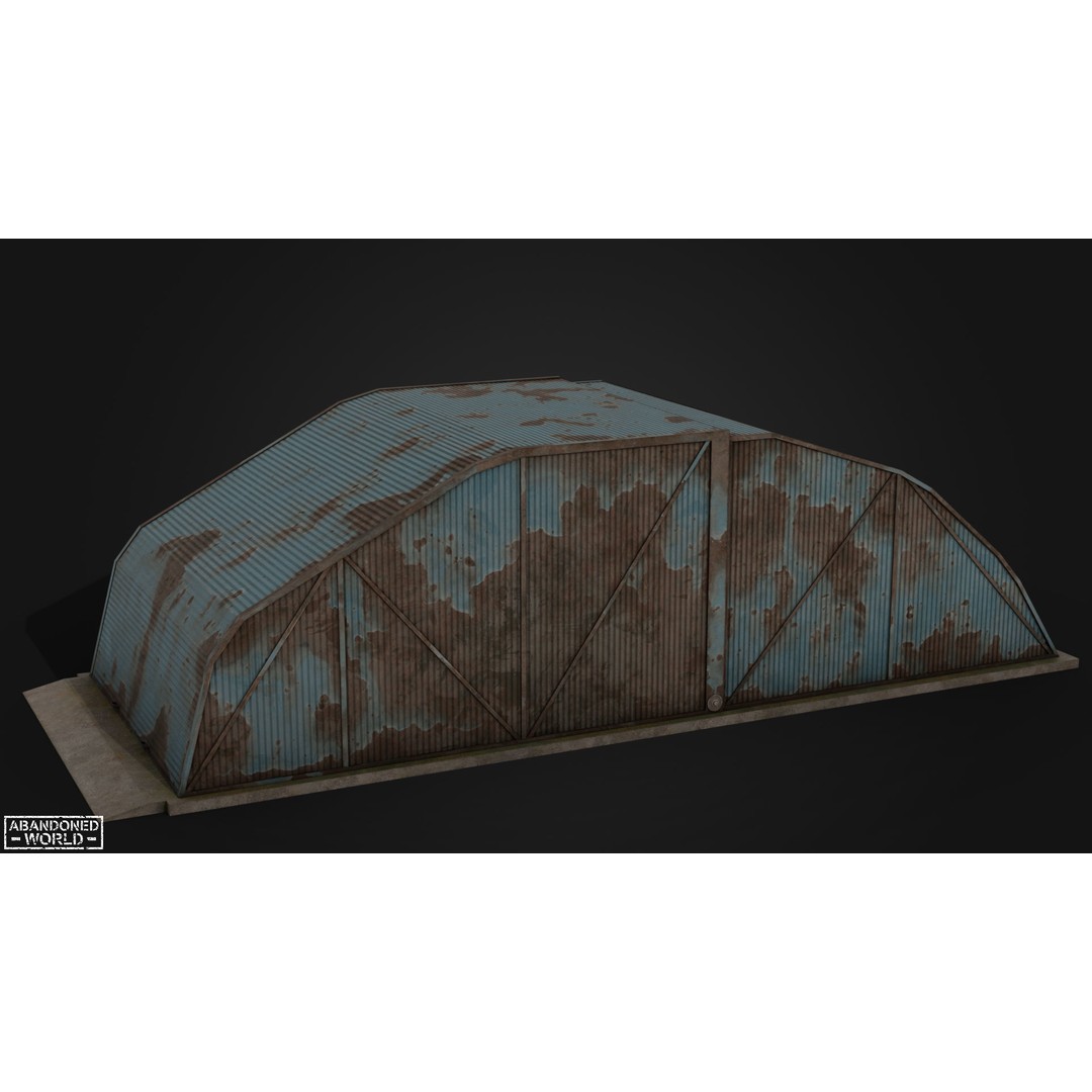 Garages 3D Model – Low Poly Urban Asset, FBX, PBR Textures - View 16