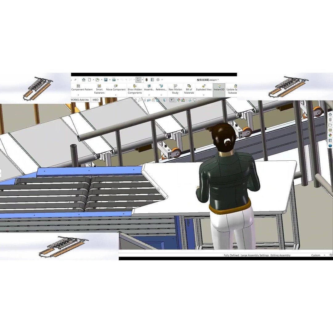 Cross Belt Sorter Conveyor 3D Model – Advanced Sorting System, Game Ready