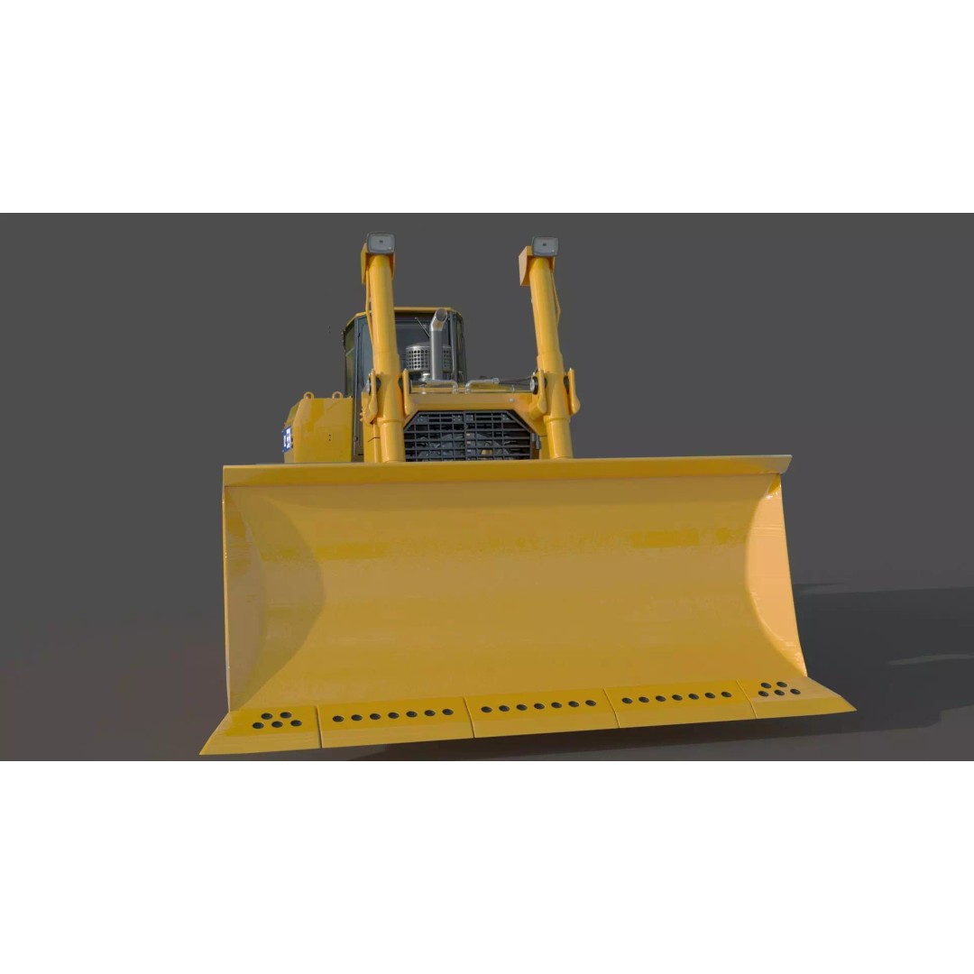 SEM 822 Track Tractor 3D Model – High Poly Industrial Vehicle, FBX, OBJ - View 5