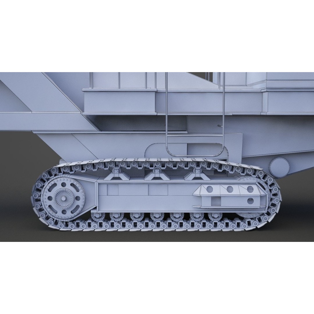 Excavator 3D Model – High Poly Industrial Vehicle, FBX, OBJ