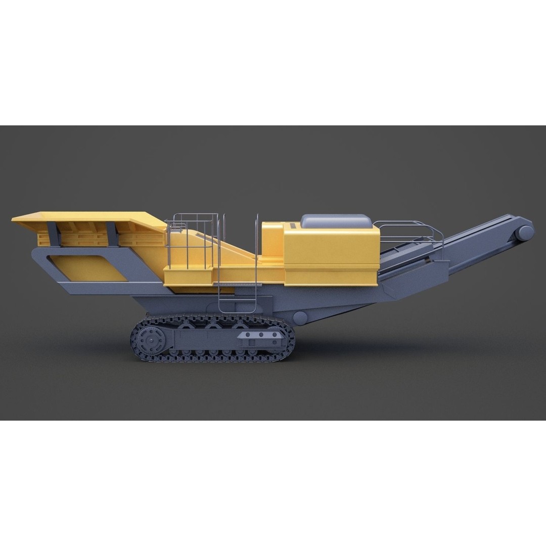 Excavator 3D Model – High Poly Industrial Vehicle, FBX, OBJ - View 10