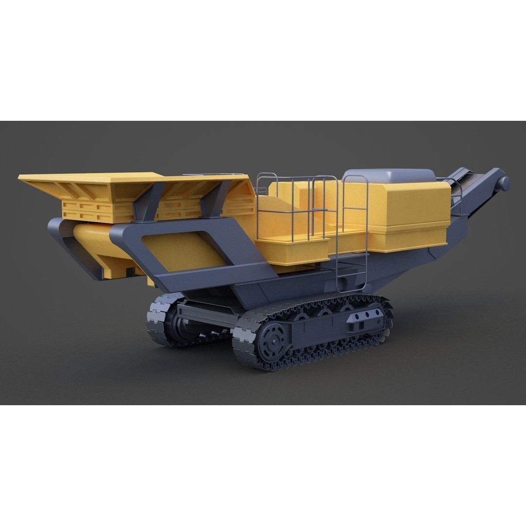 Excavator 3D Model – High Poly Industrial Vehicle, FBX, OBJ - View 11
