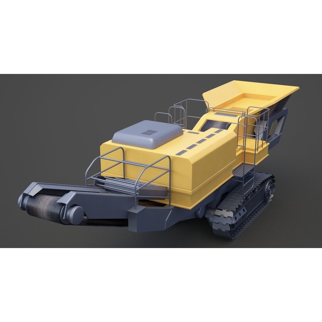 Excavator 3D Model – High Poly Industrial Vehicle, FBX, OBJ - View 13