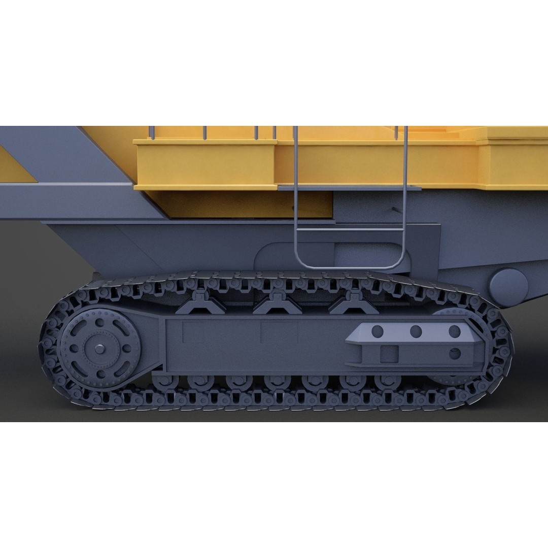 Excavator 3D Model – High Poly Industrial Vehicle, FBX, OBJ - View 17