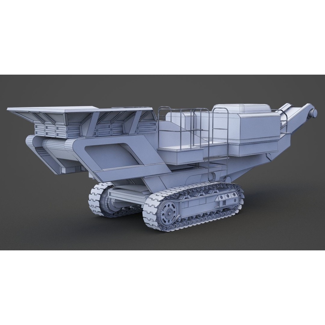 Excavator 3D Model – High Poly Industrial Vehicle, FBX, OBJ - View 18
