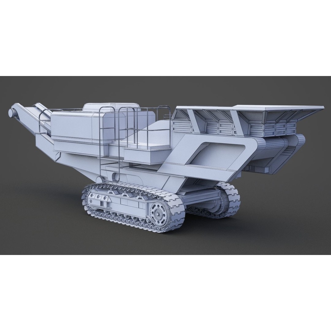 Excavator 3D Model – High Poly Industrial Vehicle, FBX, OBJ - View 19