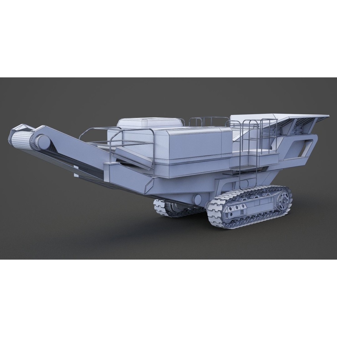Excavator 3D Model – High Poly Industrial Vehicle, FBX, OBJ - View 20