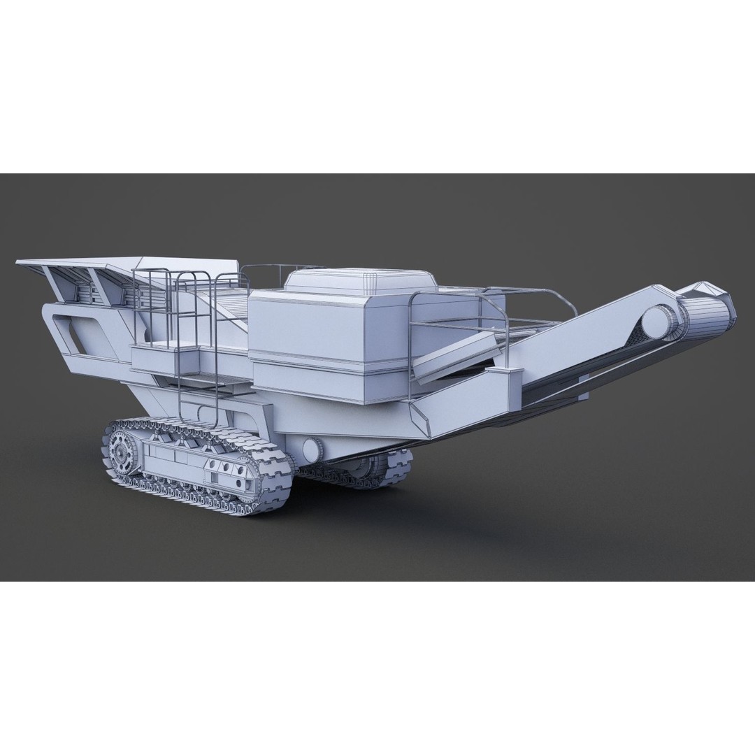 Excavator 3D Model – High Poly Industrial Vehicle, FBX, OBJ - View 21