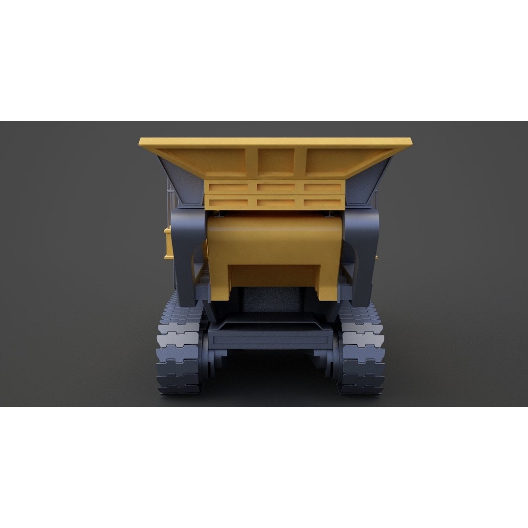 Excavator 3D Model – High Poly Industrial Vehicle, FBX, OBJ - View 4