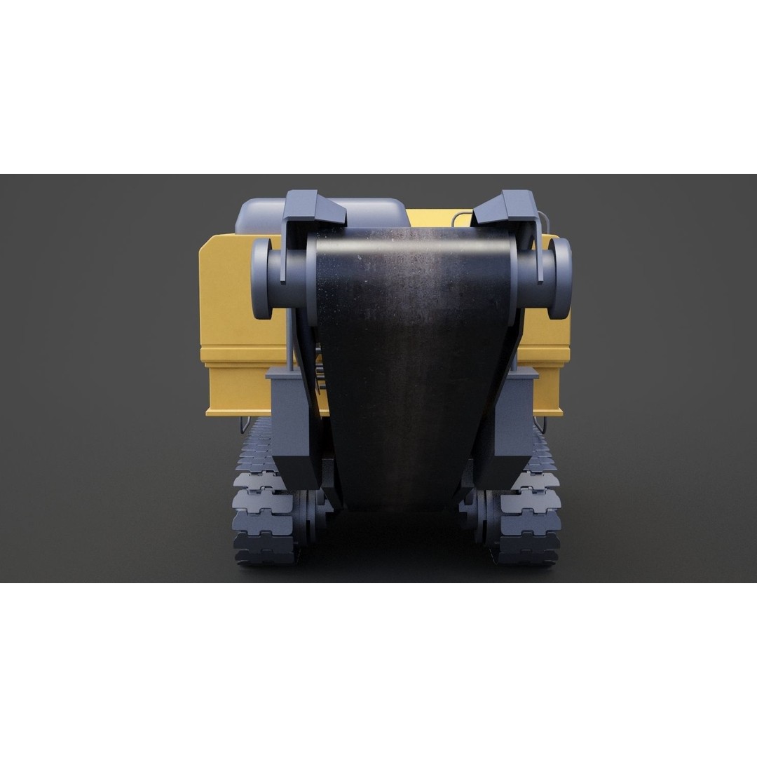 Excavator 3D Model – High Poly Industrial Vehicle, FBX, OBJ - View 8
