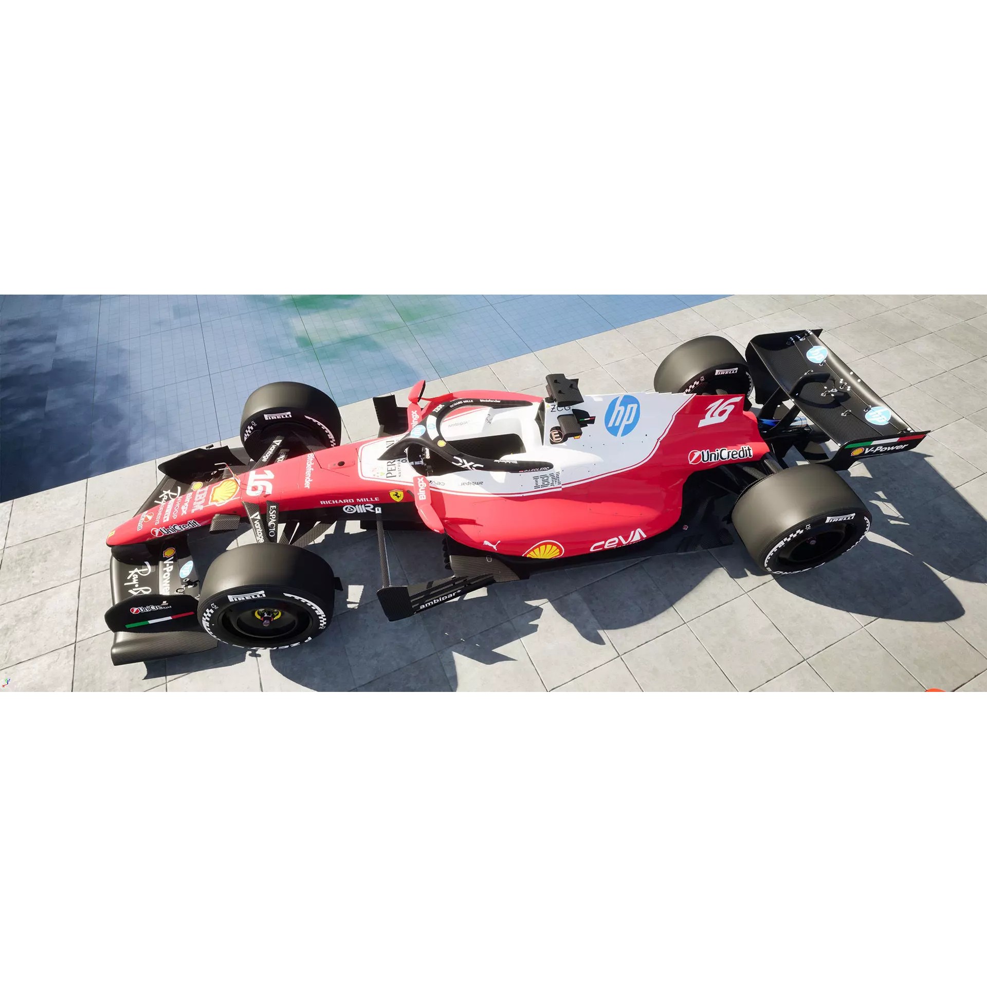 Ferrari SF-26 - Low-Poly Game-Ready 3D Model - View 21