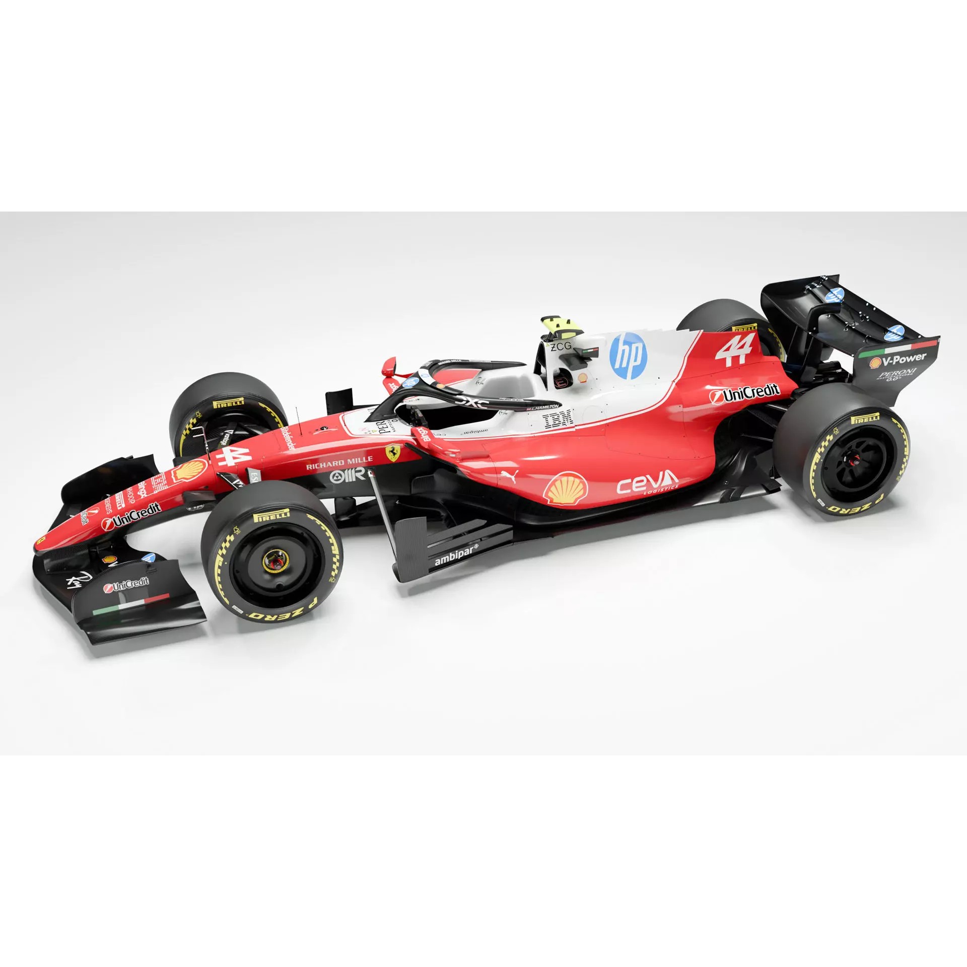 Ferrari SF-26 - Low-Poly Game-Ready 3D Model - View 4