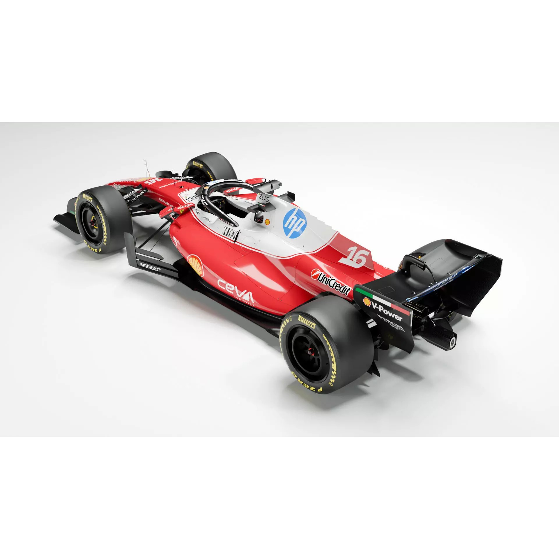 Ferrari SF-26 - Low-Poly Game-Ready 3D Model - View 5