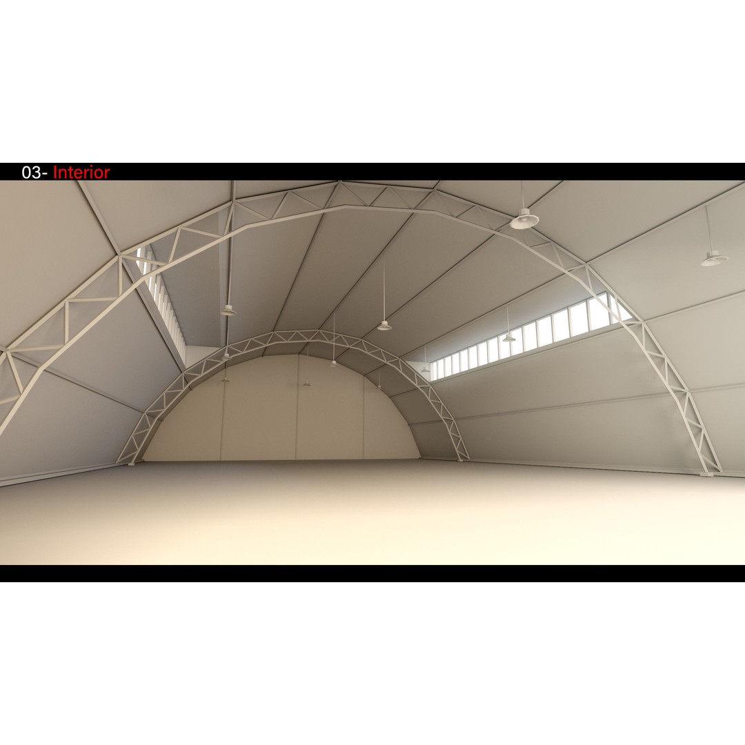 Industrial Sheds 3D Model – High Detail, Game-Ready Formats - View 9