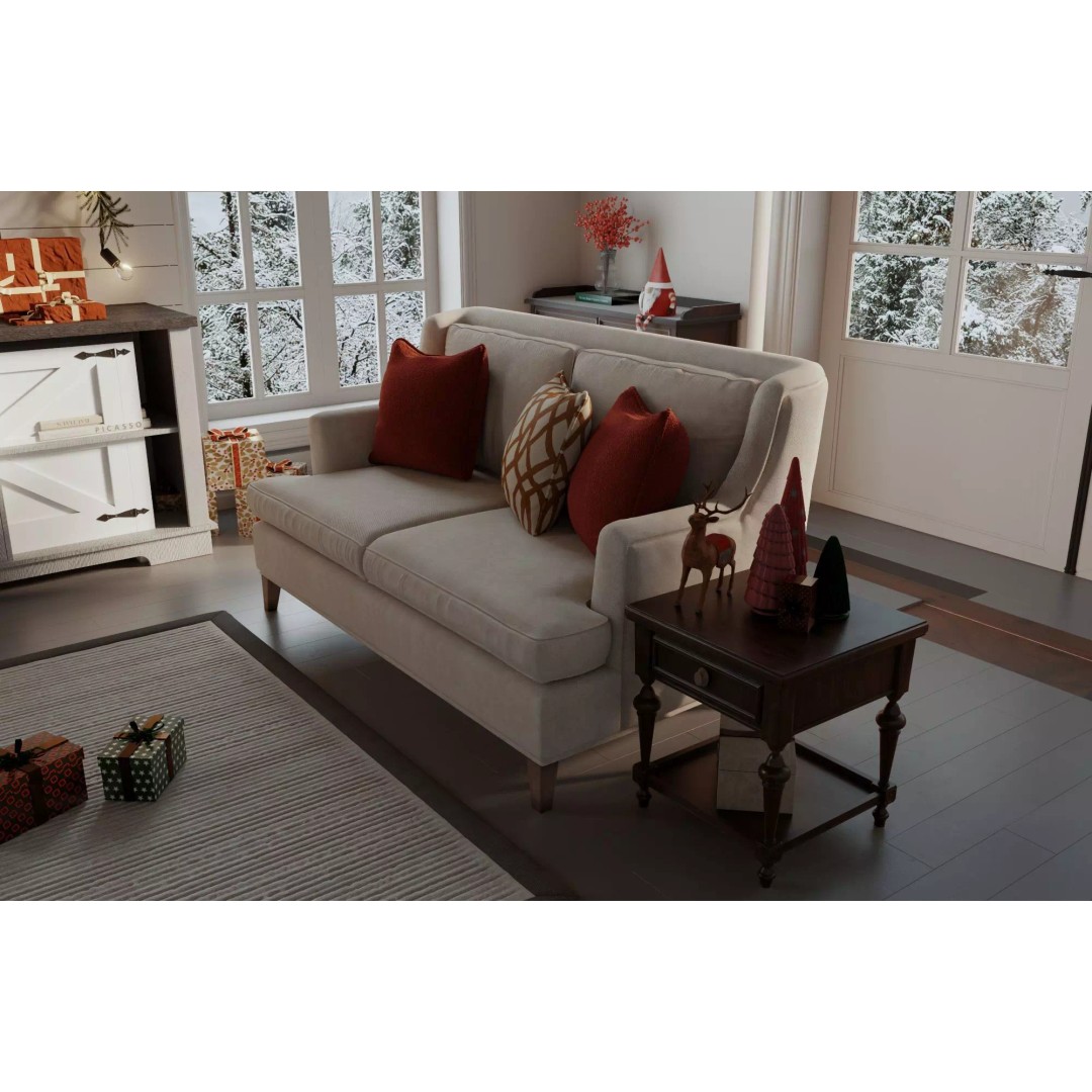 Cozy Christmas Living Room 3D Model – Low Poly PBR Asset, FBX - View 4