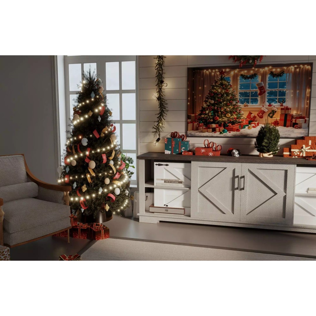 Cozy Christmas Living Room 3D Model – Low Poly PBR Asset, FBX - View 5