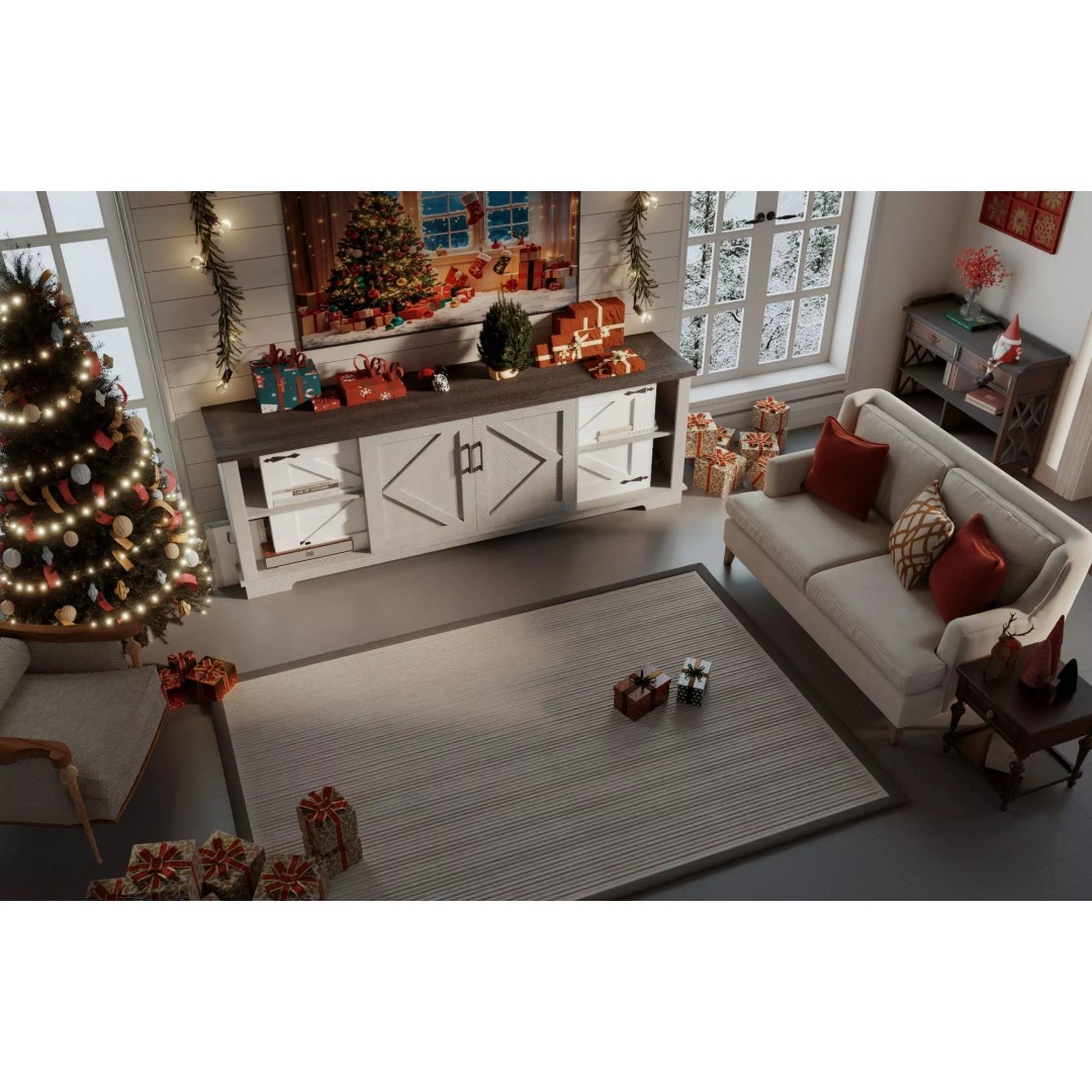 Cozy Christmas Living Room 3D Model – Low Poly PBR Asset, FBX - View 7