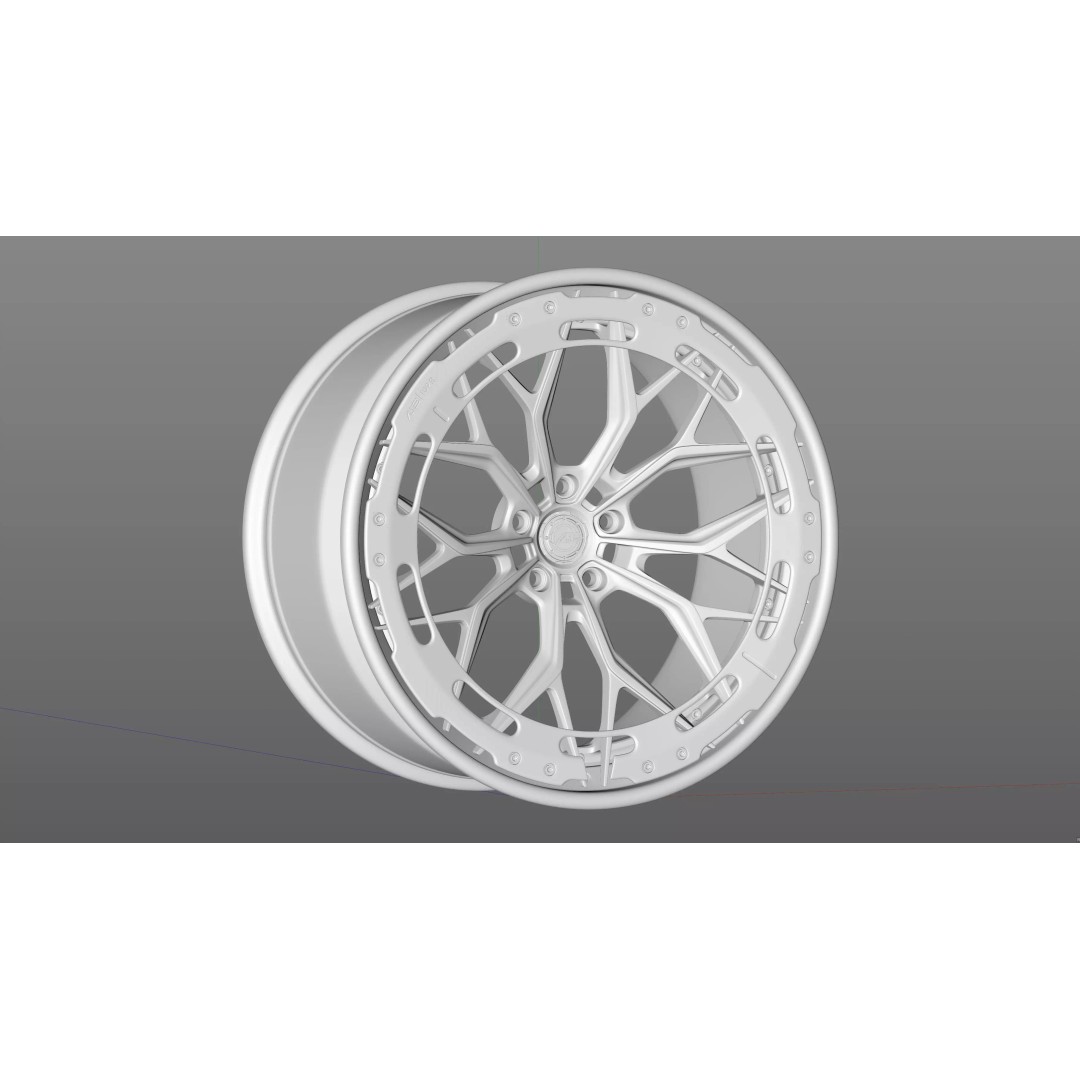AL13 R80 109R Rim 3D Model – Low Poly Game Asset, FBX, OBJ, Blender - View 15