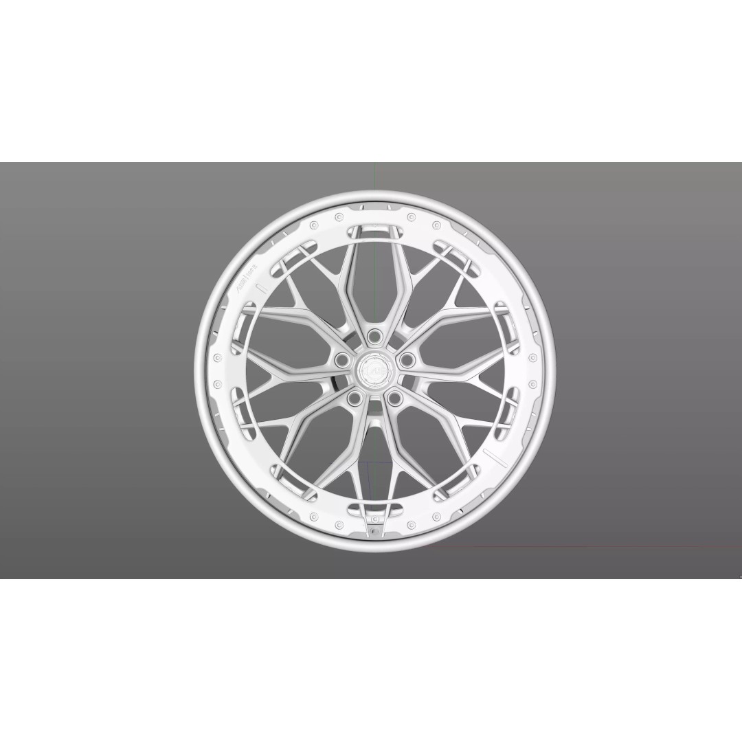AL13 R80 109R Rim 3D Model – Low Poly Game Asset, FBX, OBJ, Blender - View 17